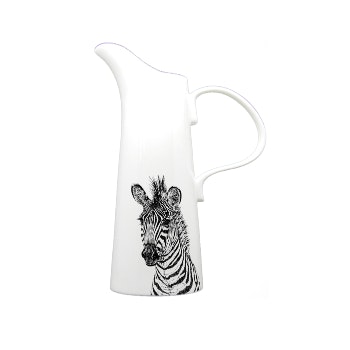 Zebra - Large Jug 25cm High by Little Weaver Arts