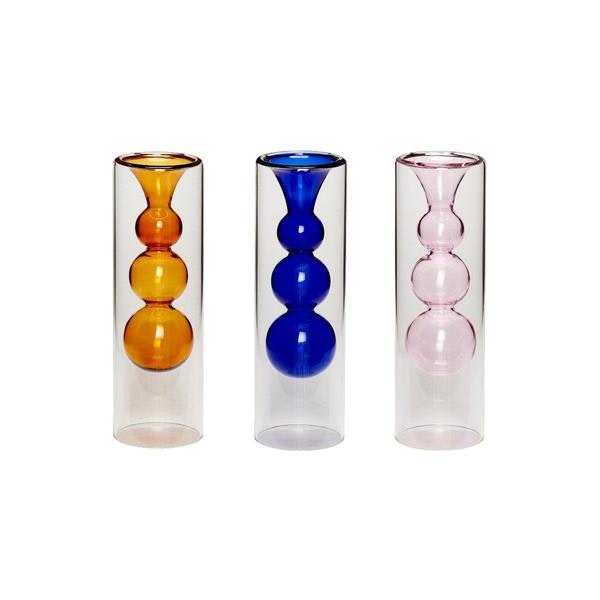 Bubble Vase | Blue by Hubsch