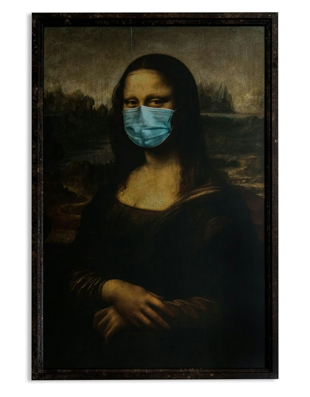 Antiqued CoronaLisa Wall Art by
