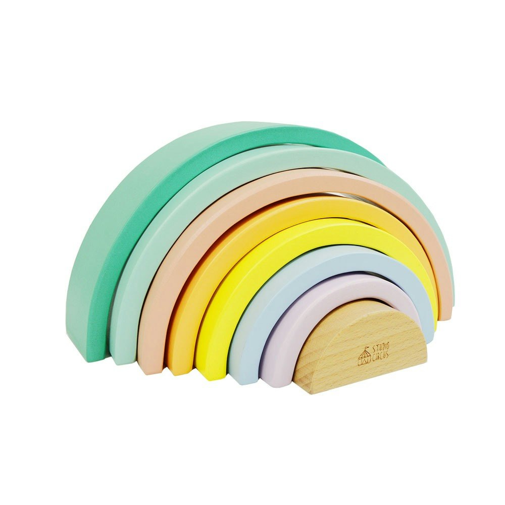 Wooden Stacking Rainbow by Studio Circus