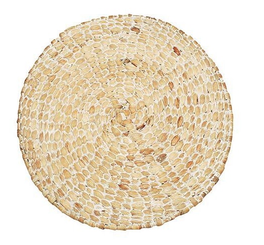 White Hyacinth Circular Tablemat by