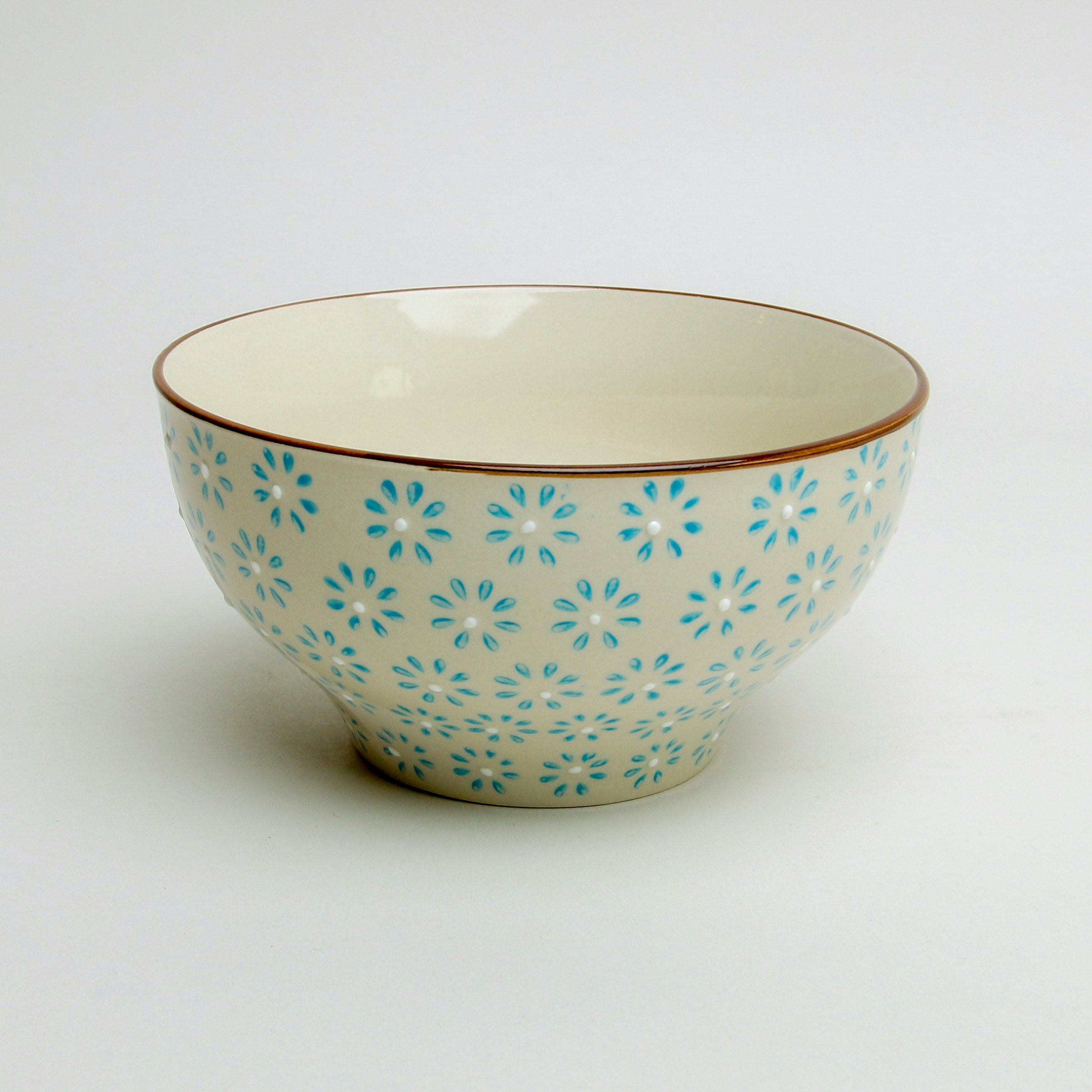 Bohemia Large Bowl Small Flower Blue by