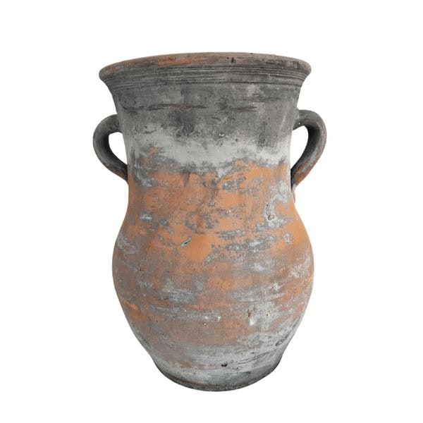 Grey Wash Terracotta Amphora by Terrace and Garden
