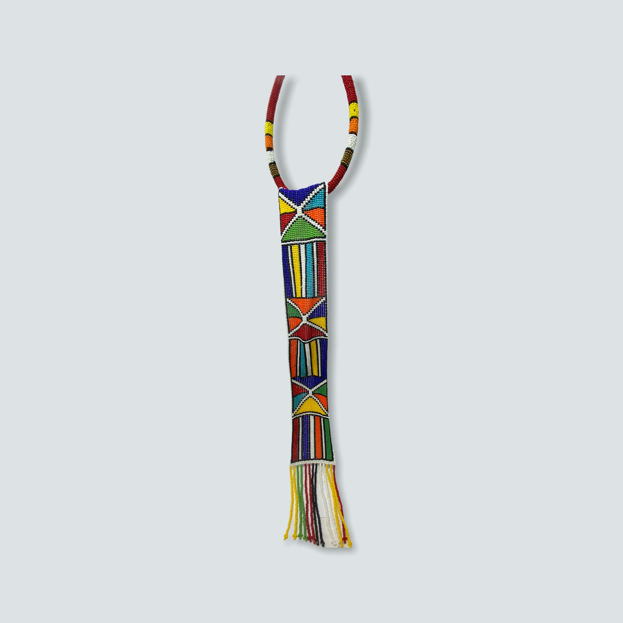 Ndebele Beaded Necklace Zulu by Botanical Boys