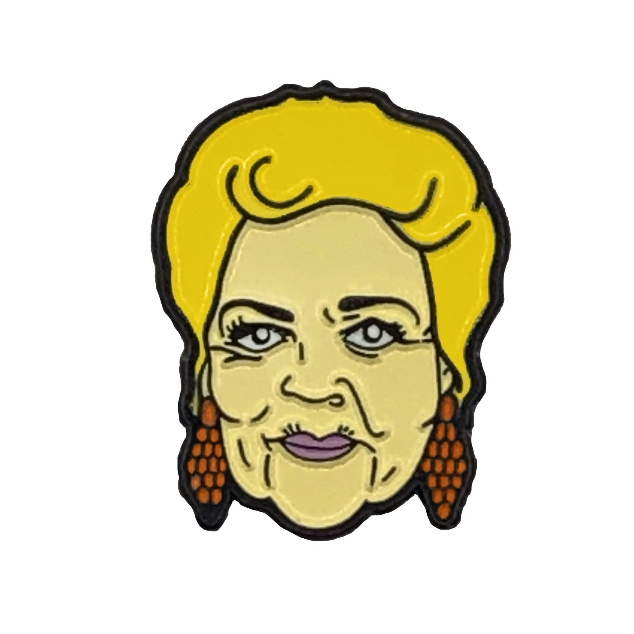 Pat Butcher Enamel Pin Badge by &Quirky