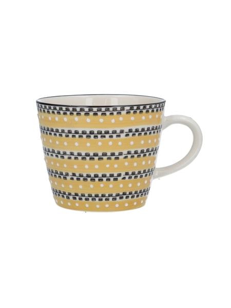 Mustard Track Ceramic Mug by Gisela Graham