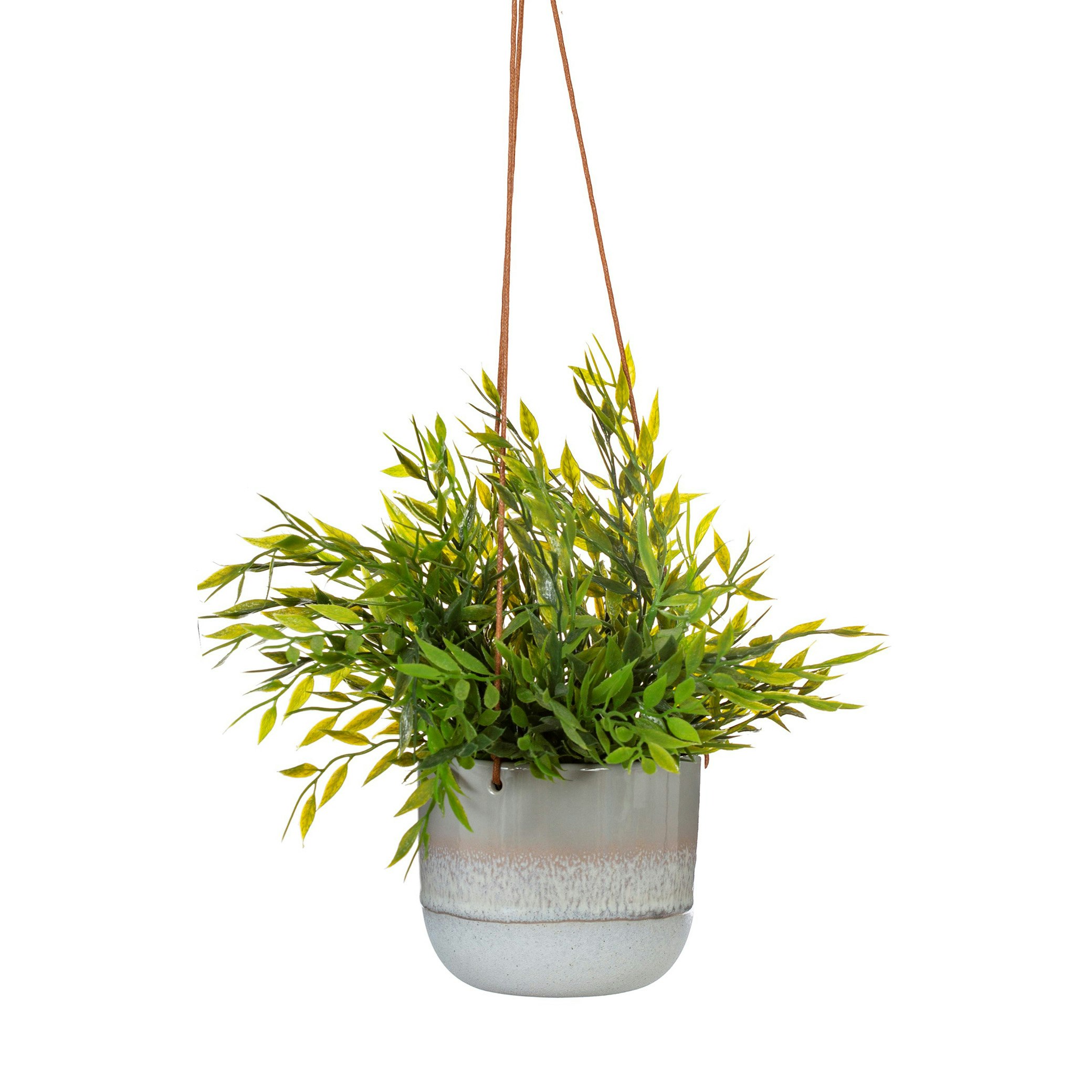 Grey Dipped Glazed Hanging Planter by Sass & Belle