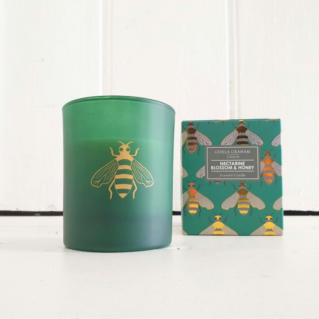 Emerald Bee Scented Candle by Gisela Graham