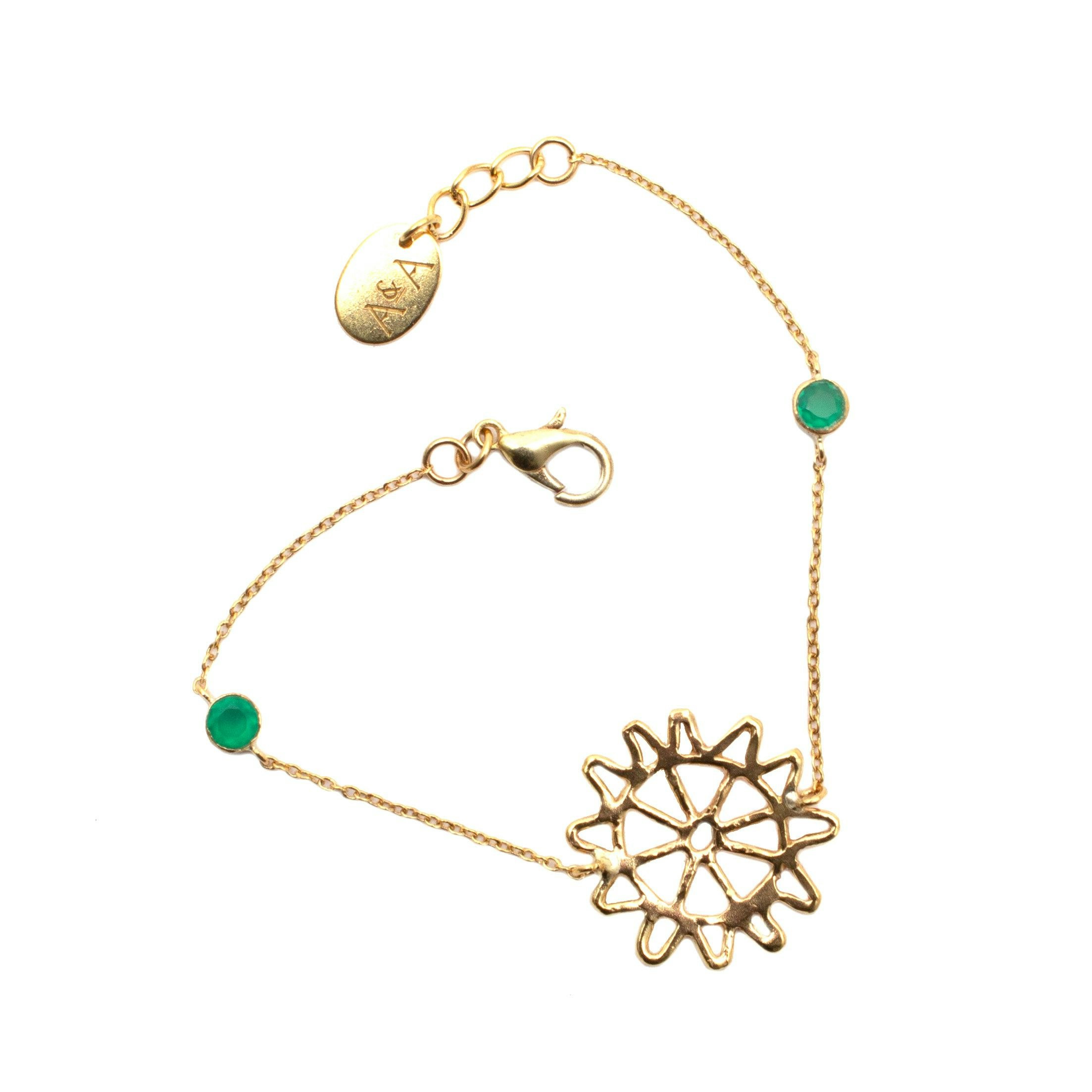 Monkey Puzzle Charm Bangle Bracelet by Artisans & Adventurers