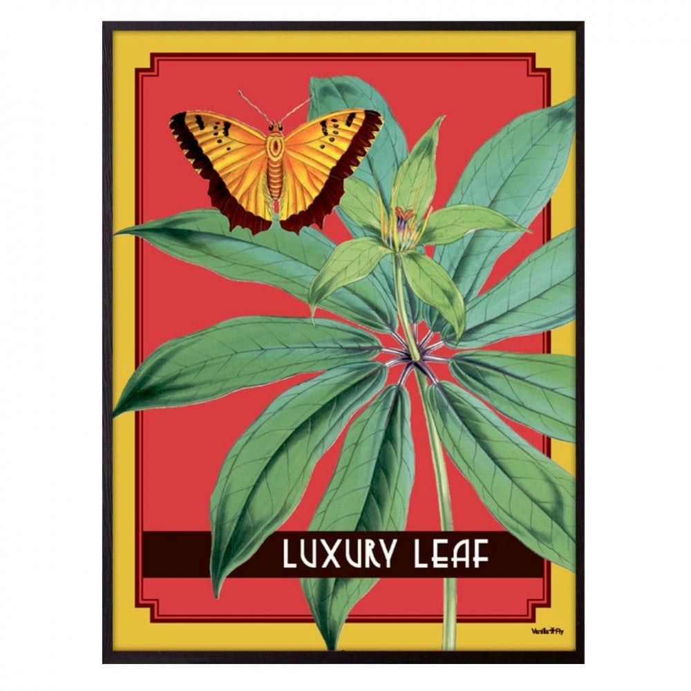 Luxury Leaf Print 30 x 40cm by Vanilla Fly