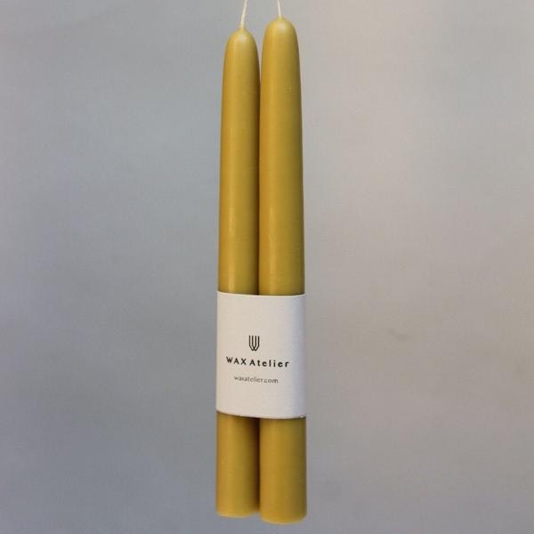 Dining Candle | Natural Yellow | Set of 2 by Wax Atelier