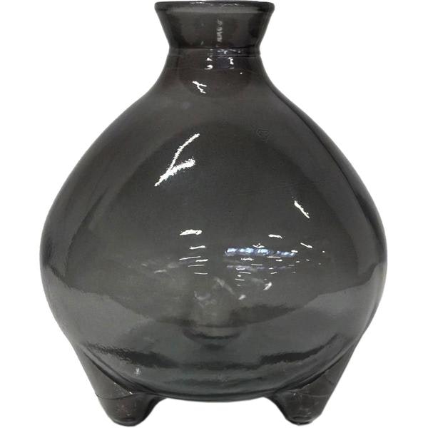 Melvin Glass Vase S Grey by Trademark