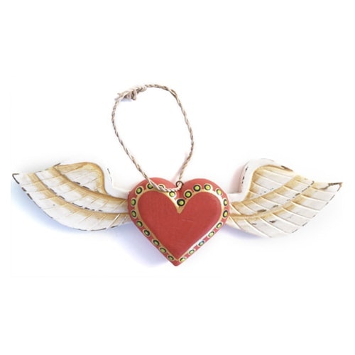 Skull Heart Hanging Decoration by