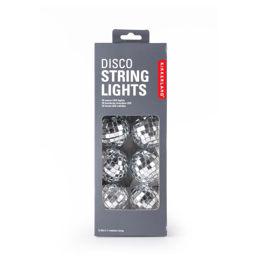 String Of Disco Ball Lights by Kikkerland Design