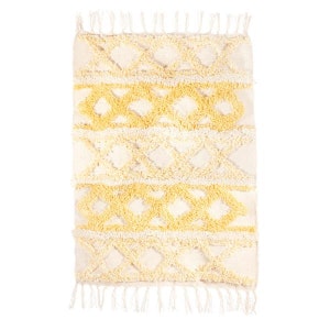 Yellow Scandi Boho Blanket Throw by Sass & Belle