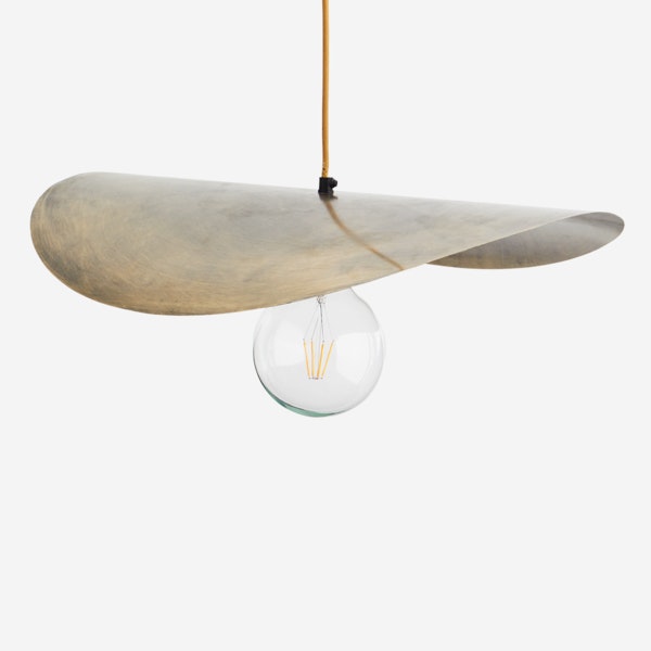 Brass Brim Pendant Ceiling Lamp by Madam Stoltz