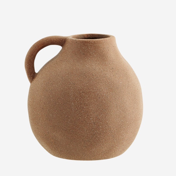 Terracotta Single Handle Jug Vase by Madam Stoltz