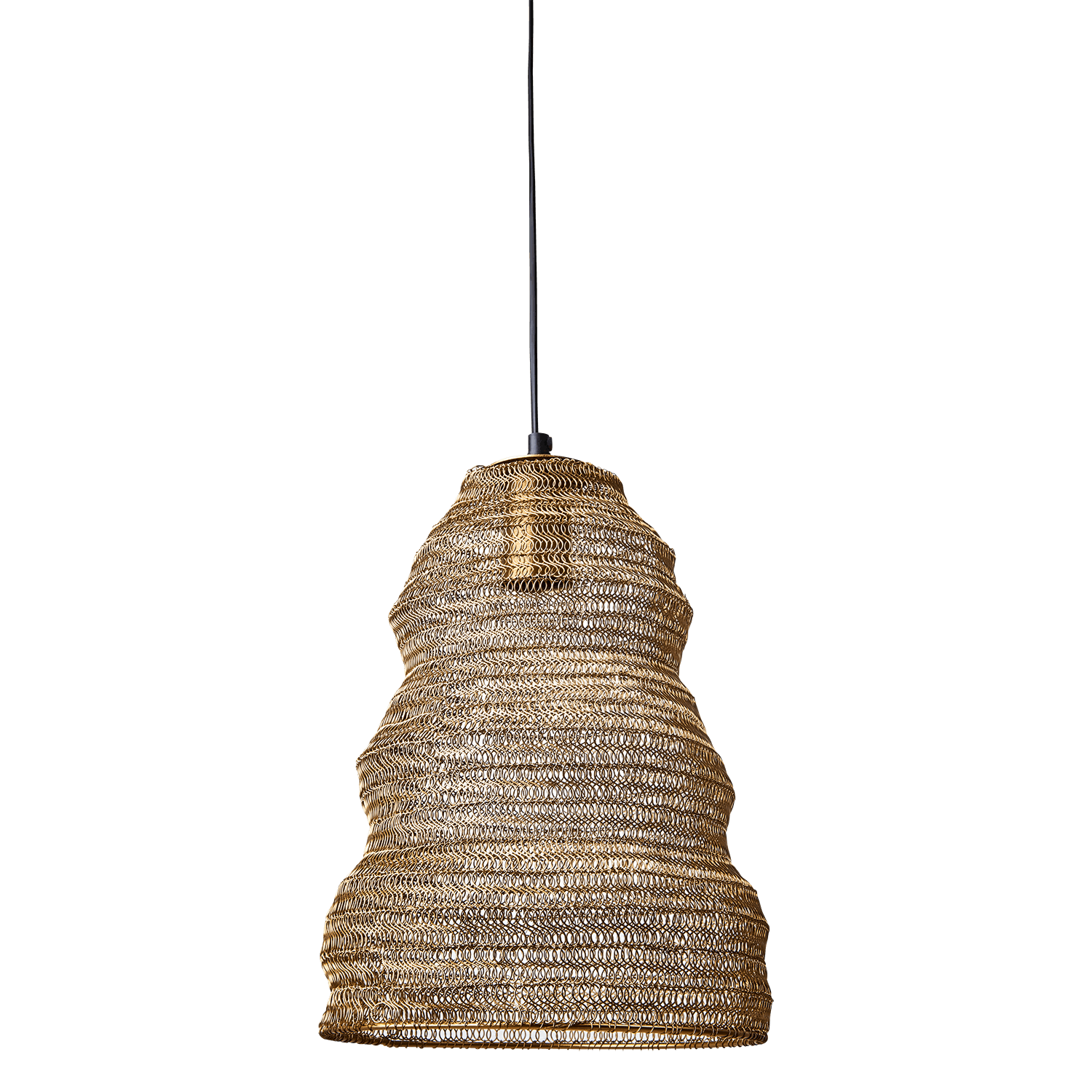 Medium Brass Wire Hanging Lamp by Distinctly Living