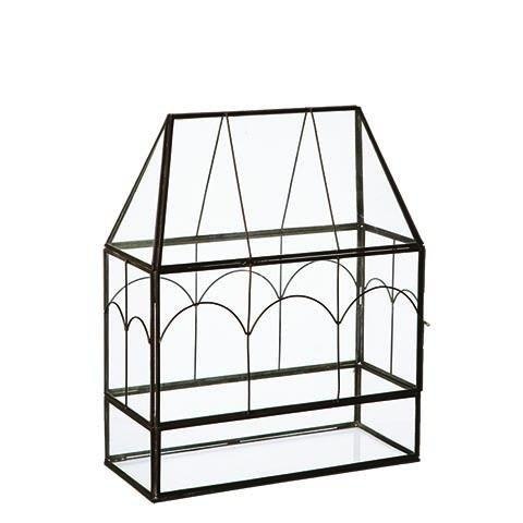 Small Black Terrarium Greenhouse by Distinctly Living