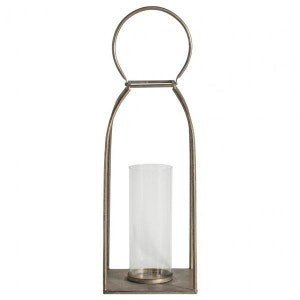 Gold Hurricane Lantern Large by Gallery Direct