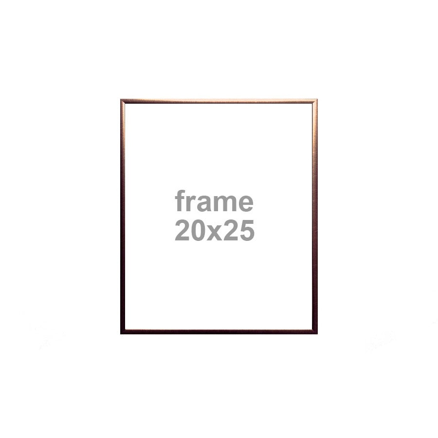 Copper Frame With Glass 20 x 25cm by Vanilla Fly