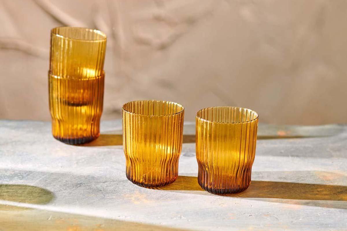 Fali Tumbler Amber individual by Nkuku