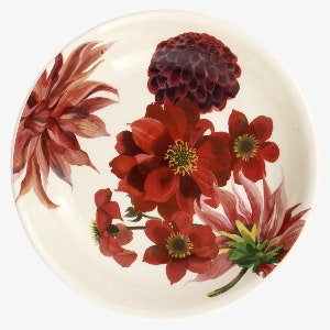 Flowers Red Pink Dahlia Medium Pasta Bowl by Emma Bridgewater