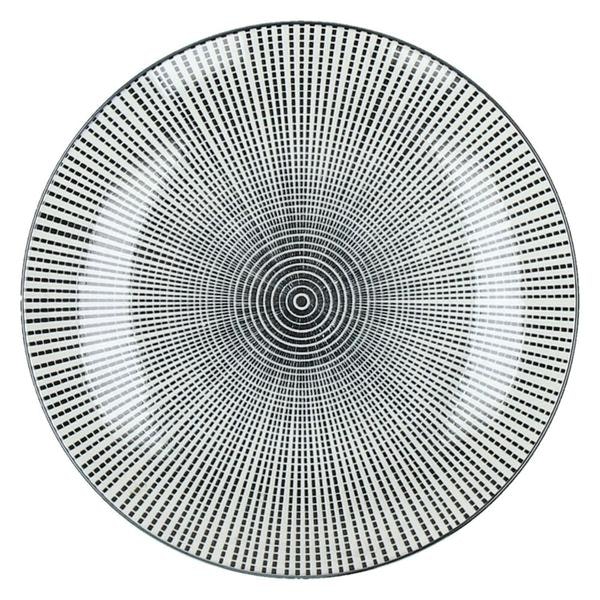 Saigon Black Fibre Noir Dessert Plate Porcelain Dia 21 X H 7 Cm Set Of 2 by Pomax