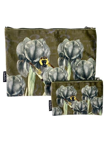 Velvet Makeup Bags And Pouch Antique Ape by Vanilla Fly
