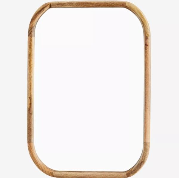 Mirror W Wooden Frame by Madam Stoltz
