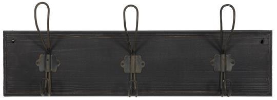 Coat Hanger W 3 Hooks Dark Grey by Ib Laursen