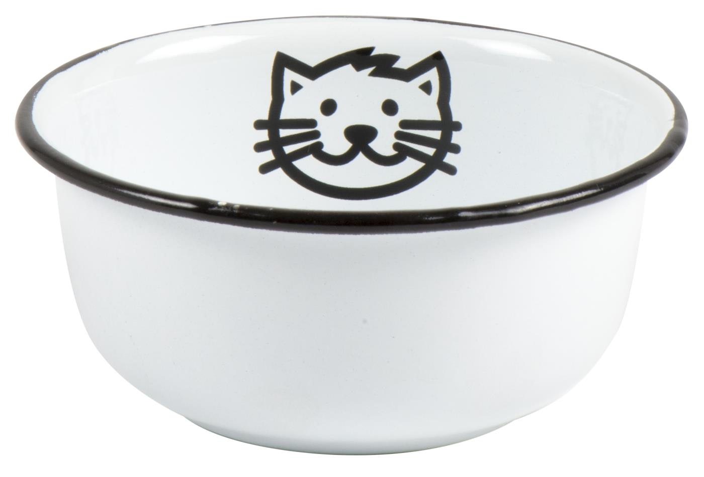 Enamel Cat bowl by Ib Laursen