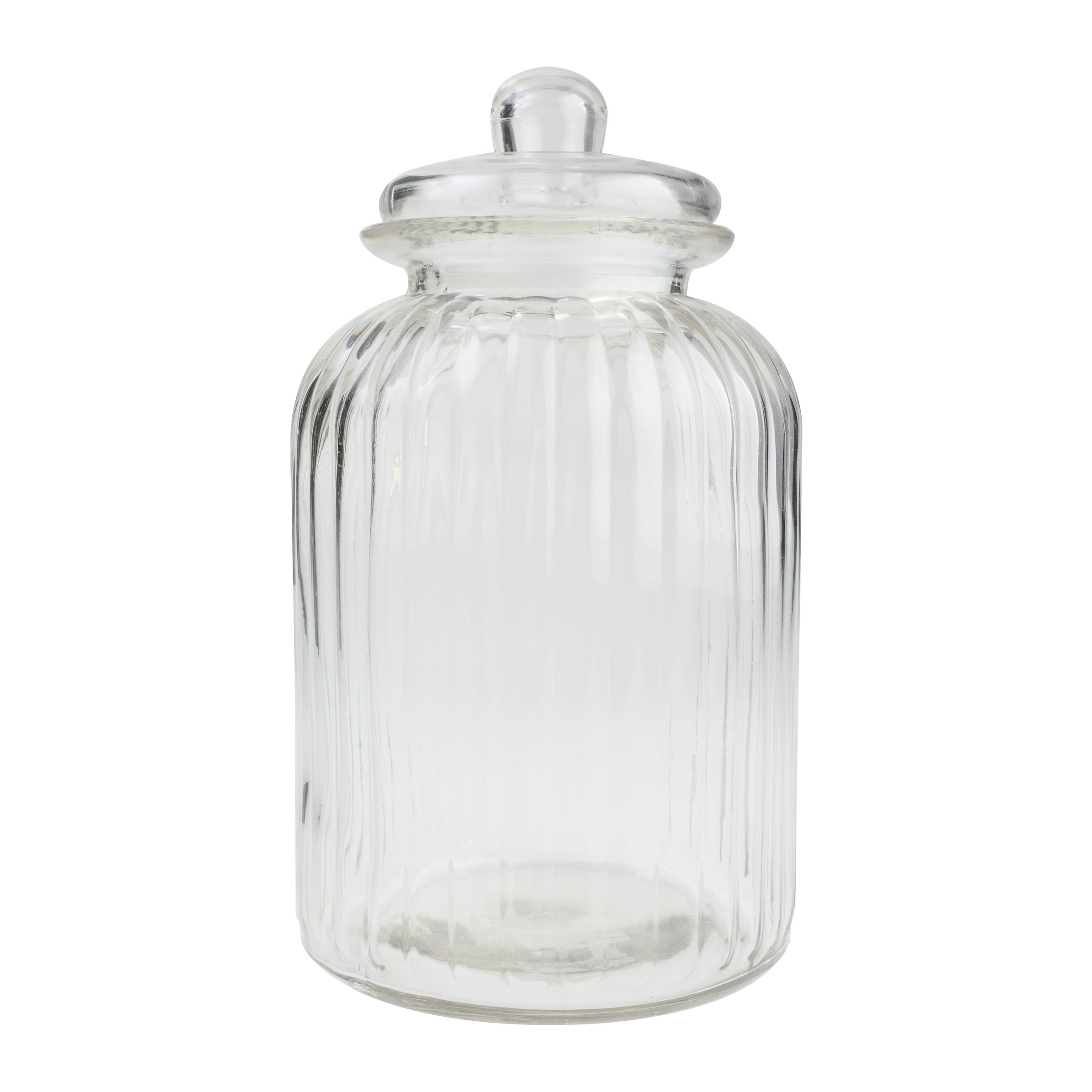 Large Ribbed Glass Jar with Chalkboard Tag Bundle by T&G