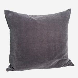 Dark Purple Velvet Cushion by Madam Stoltz