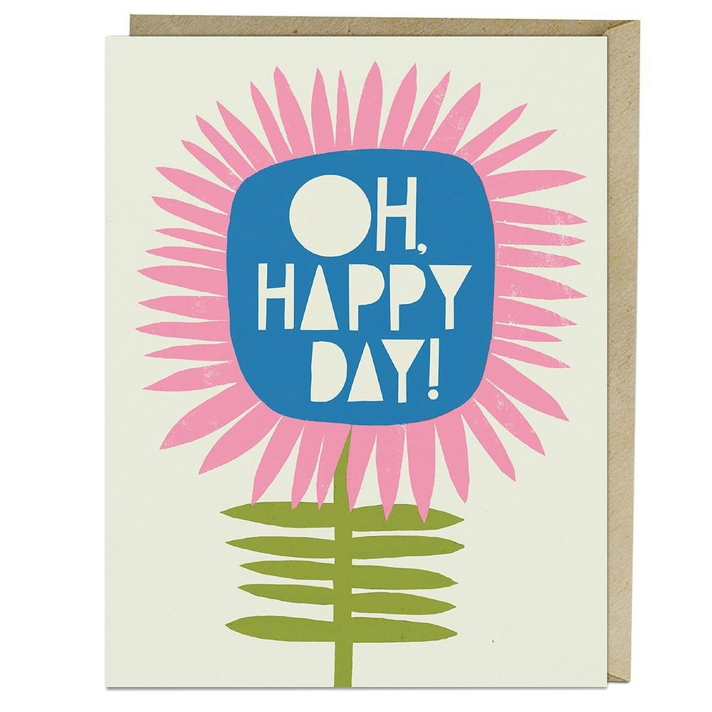 Oh Happy Days Greeting by LISA CONGDON