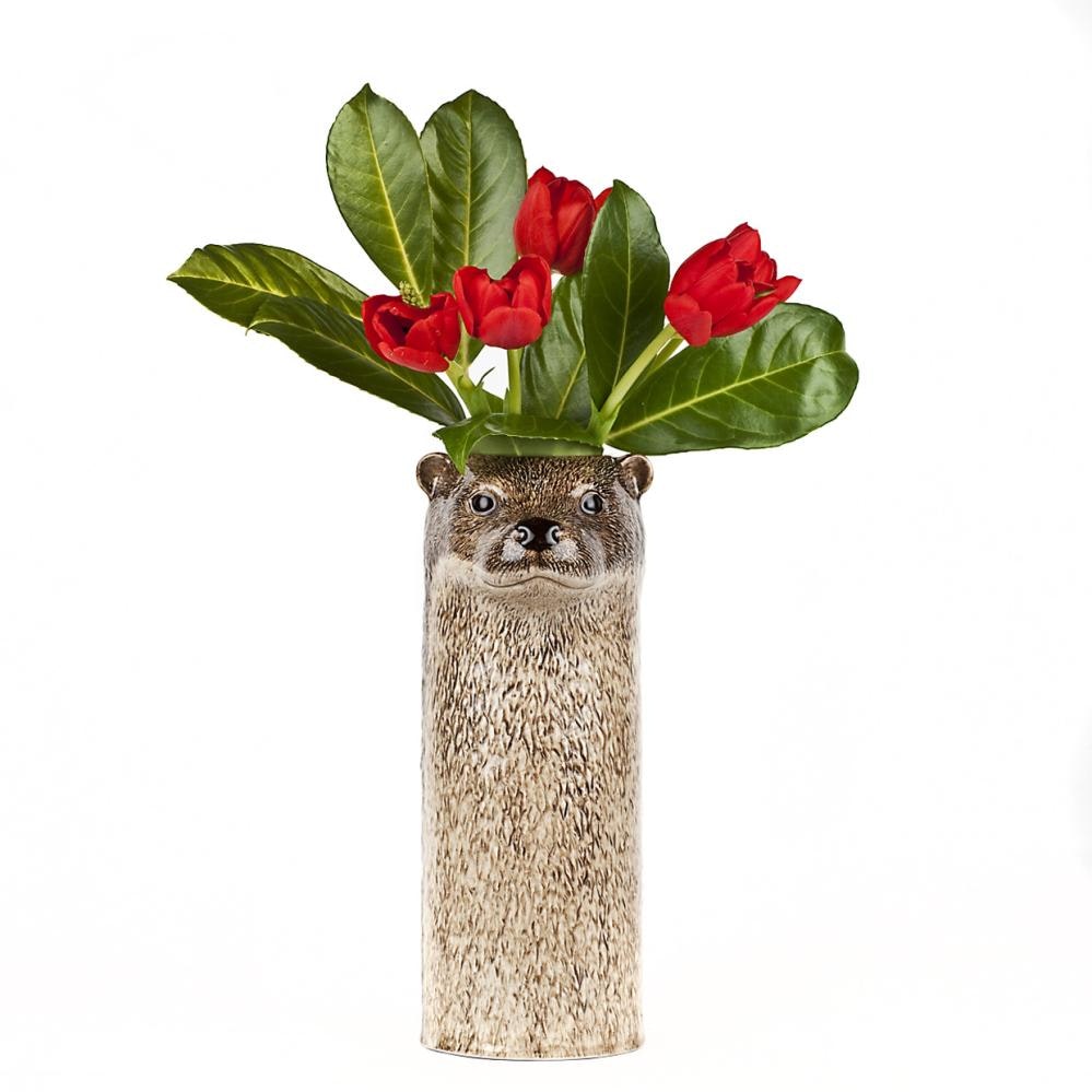 Otter Flower Vase Large by Quail Ceramics