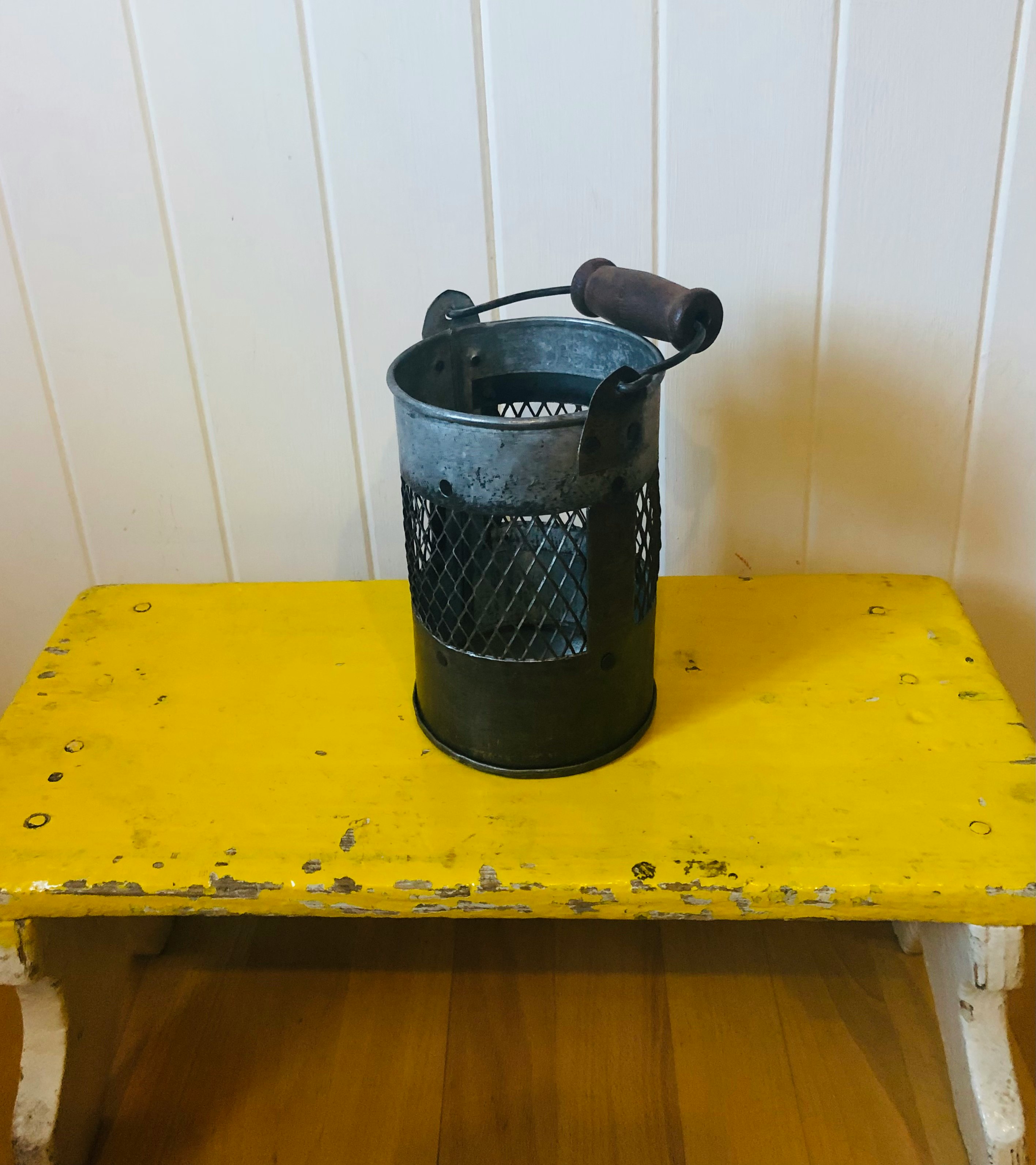 Metal Jali Bucket by