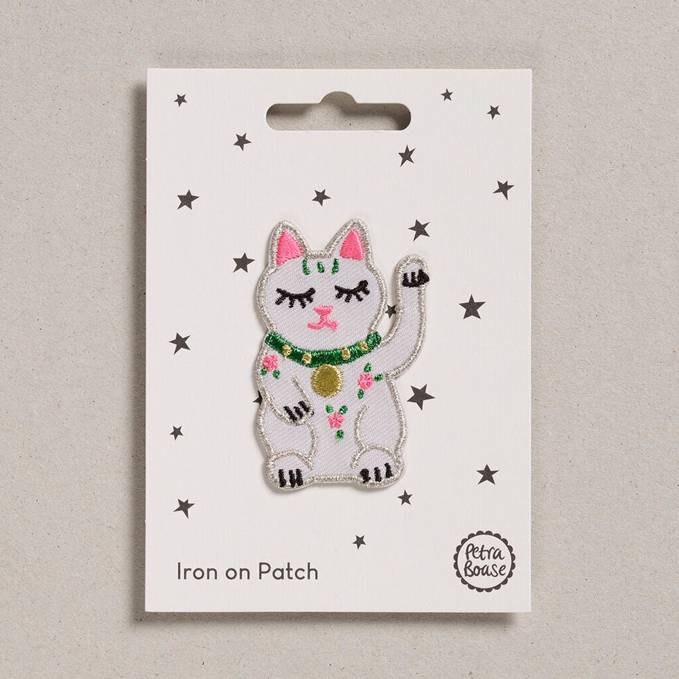 Lucky Cat fabric Patch by Petra Boase