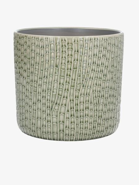 Sage Horsetail Pot Cover Large by Gisela Graham