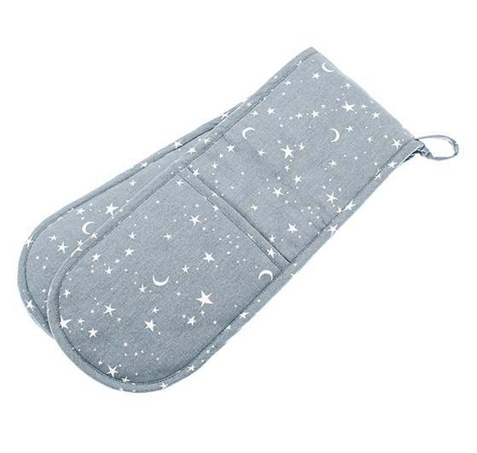 Grey Twilight Double Oven Glove by Waltons of Yorkshire