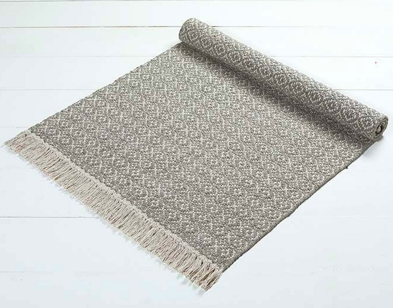 60 x 90cm Grey Grasmere Rug by Waltons of Yorkshire
