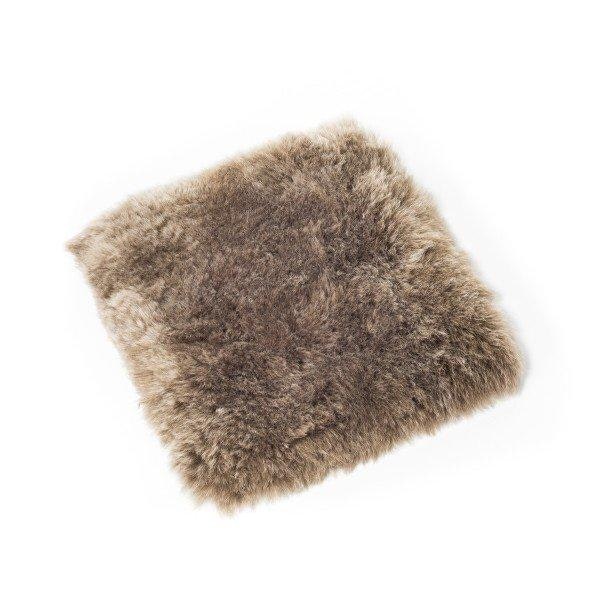 Chair Pad Short In Taupe by Icelandic Sheepskin