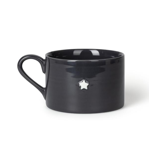 Star Mug In Charcoal by Chalk Jewellery