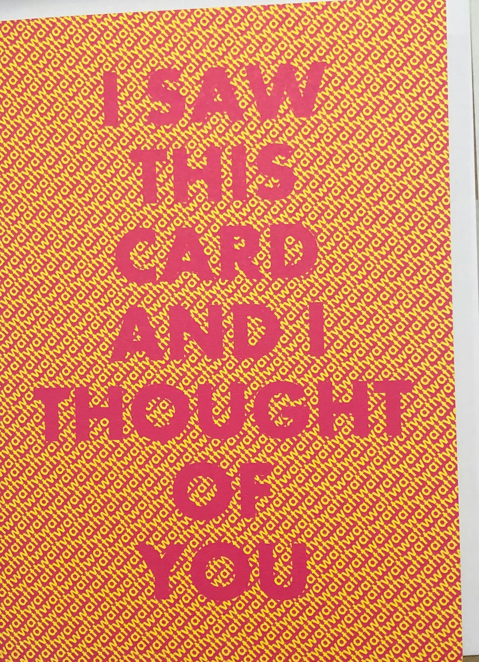 Thought of You T**t Greetings Card by Objectables