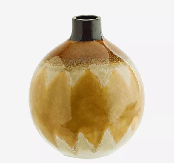 Round Stoneware Vase by Madam Stoltz
