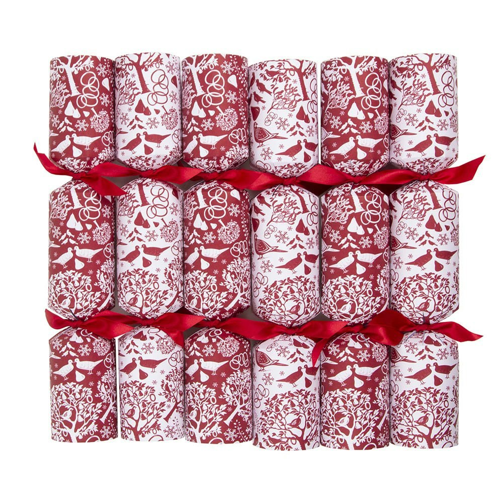 Plastic Free Crackers Red Crackers Wooden Gifts by Distinctly Living