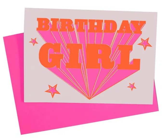 Birthday Girl Greetings Card by Dandy Star