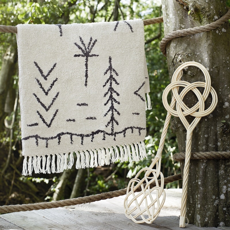 Tufted Cotton Bath Mat Ivory by Madam Stoltz