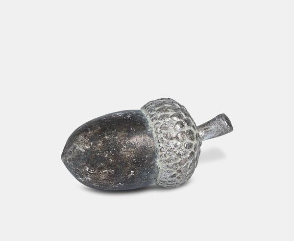Antique Sliver Acorn Decorative Ornament Large by the vintage garden room