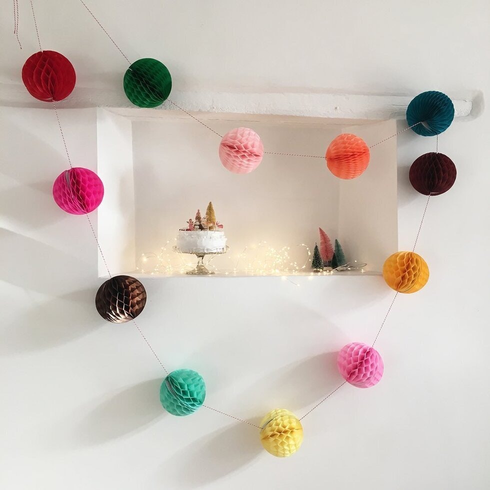 Bunting Ball Garland by Petra Boase